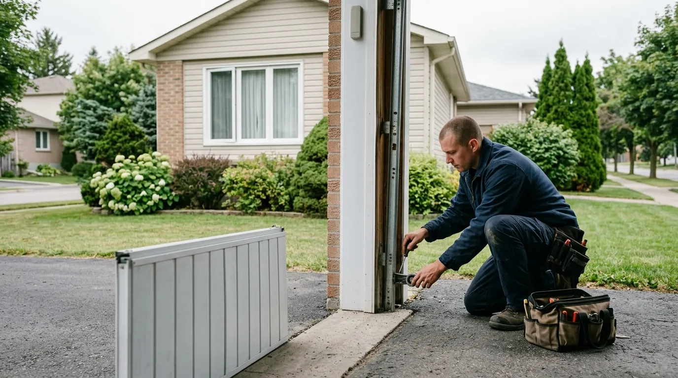 Repaired & tested - Texas City garage door service