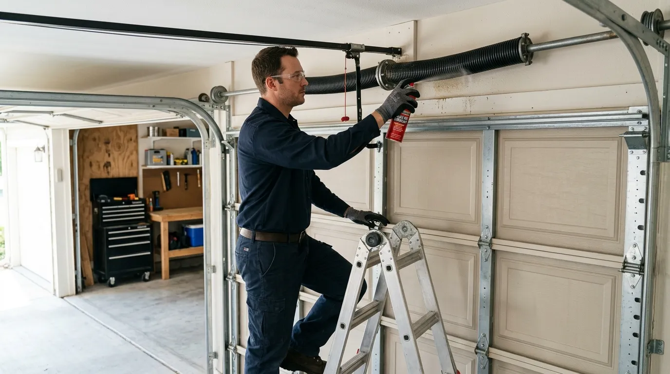 Repaired & tested - Texas City garage door service