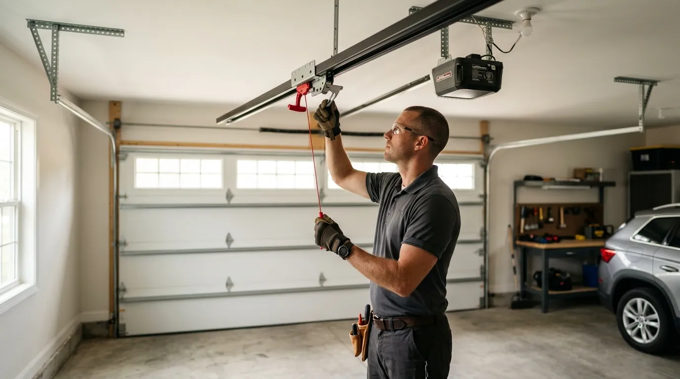 Repaired & tested - Texas City garage door service