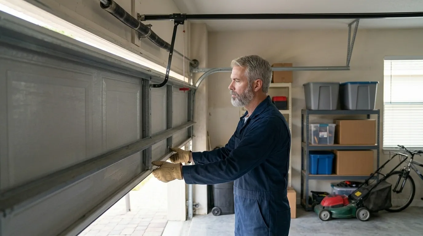 Repaired & tested - Texas City garage door service