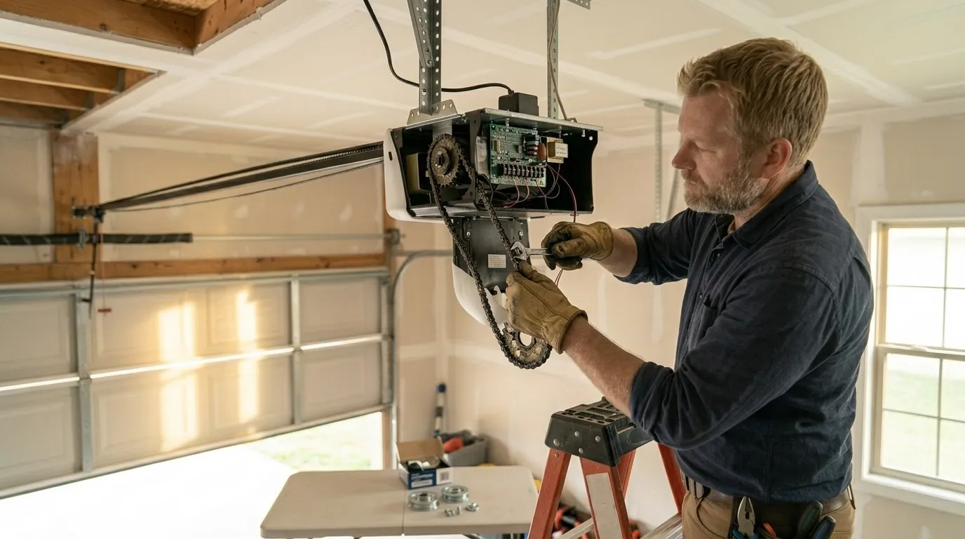Repaired & tested - Texas City garage door service