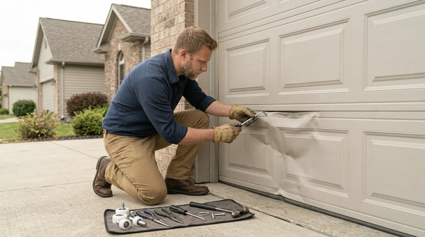 Repaired & tested - Texas City garage door service