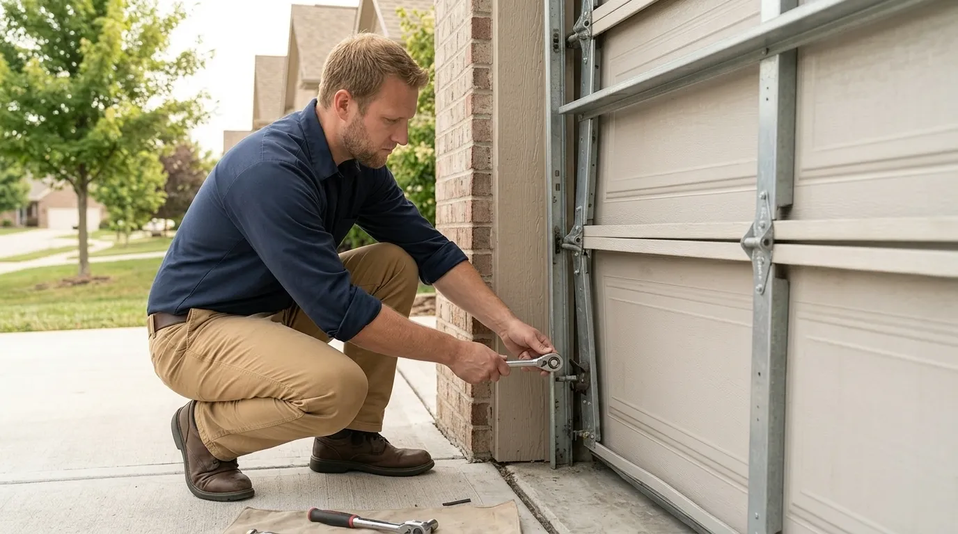 Repaired & tested - Texas City garage door service