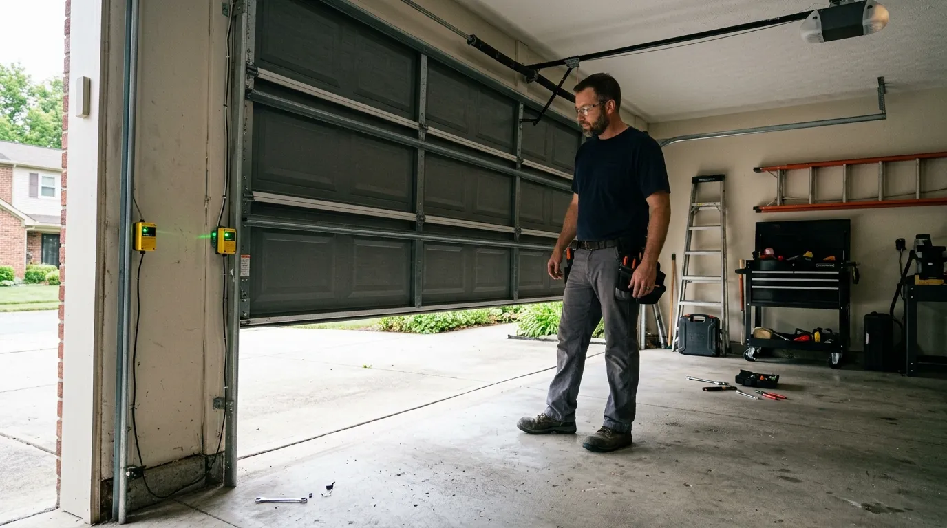 Repaired & tested - Texas City garage door service