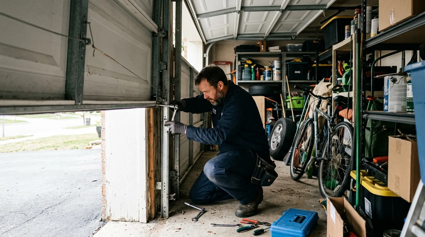 Repaired & tested - Texas City garage door service