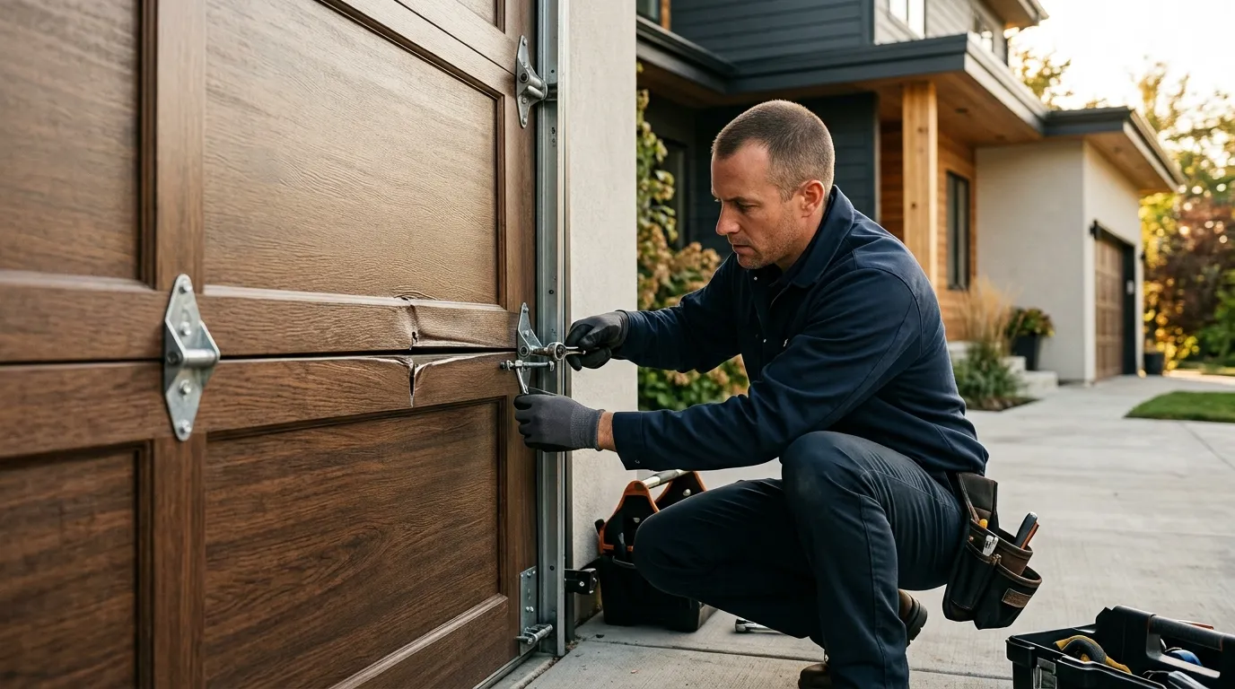 Repaired & tested - Texas City garage door service