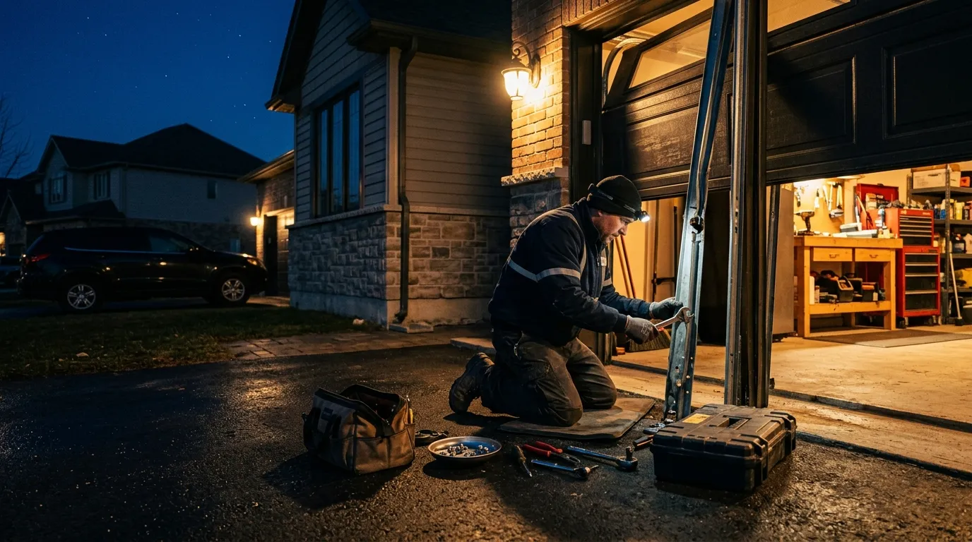 Repaired & tested - Texas City garage door service