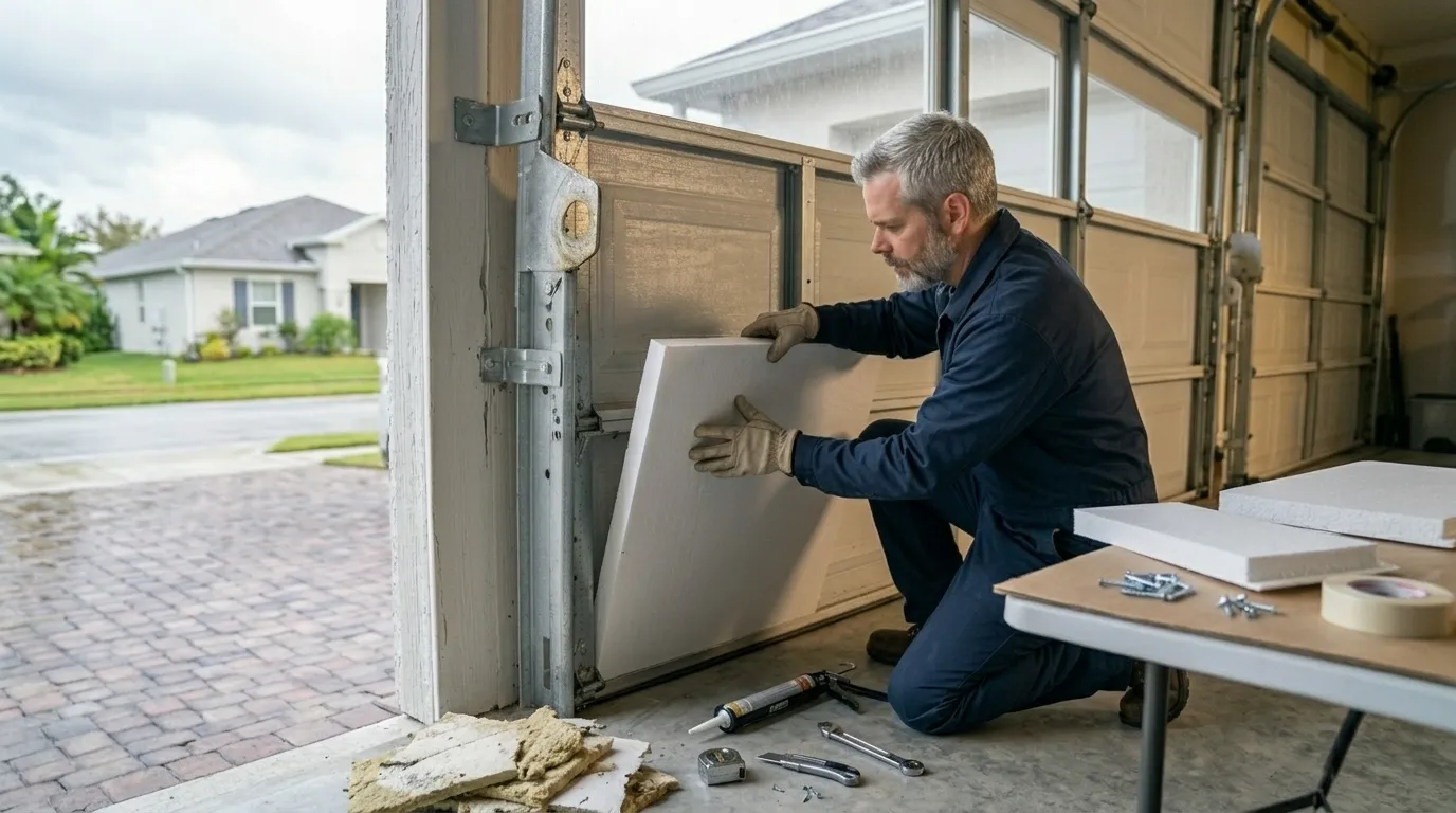 Repaired & tested - Texas City garage door service