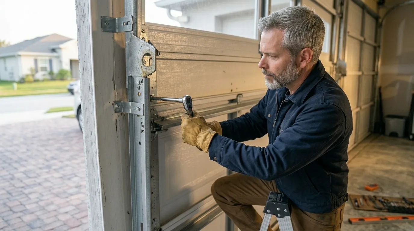 Repaired & tested - Texas City garage door service