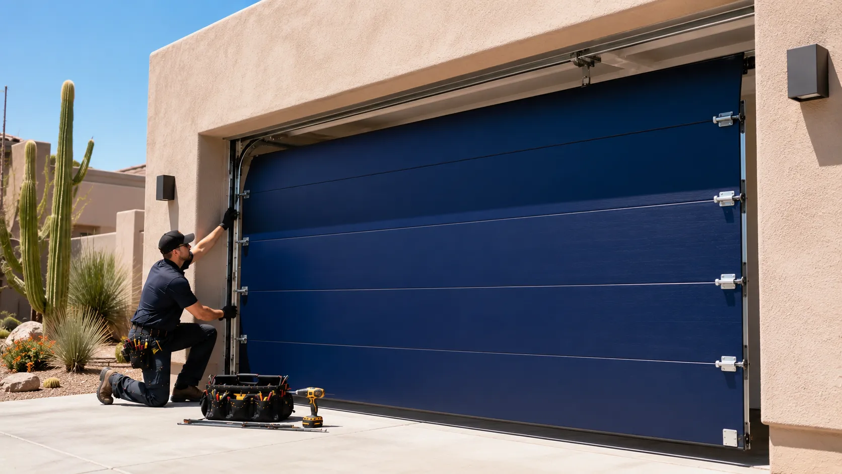 New Garage Door Installation for Dickinson Homes