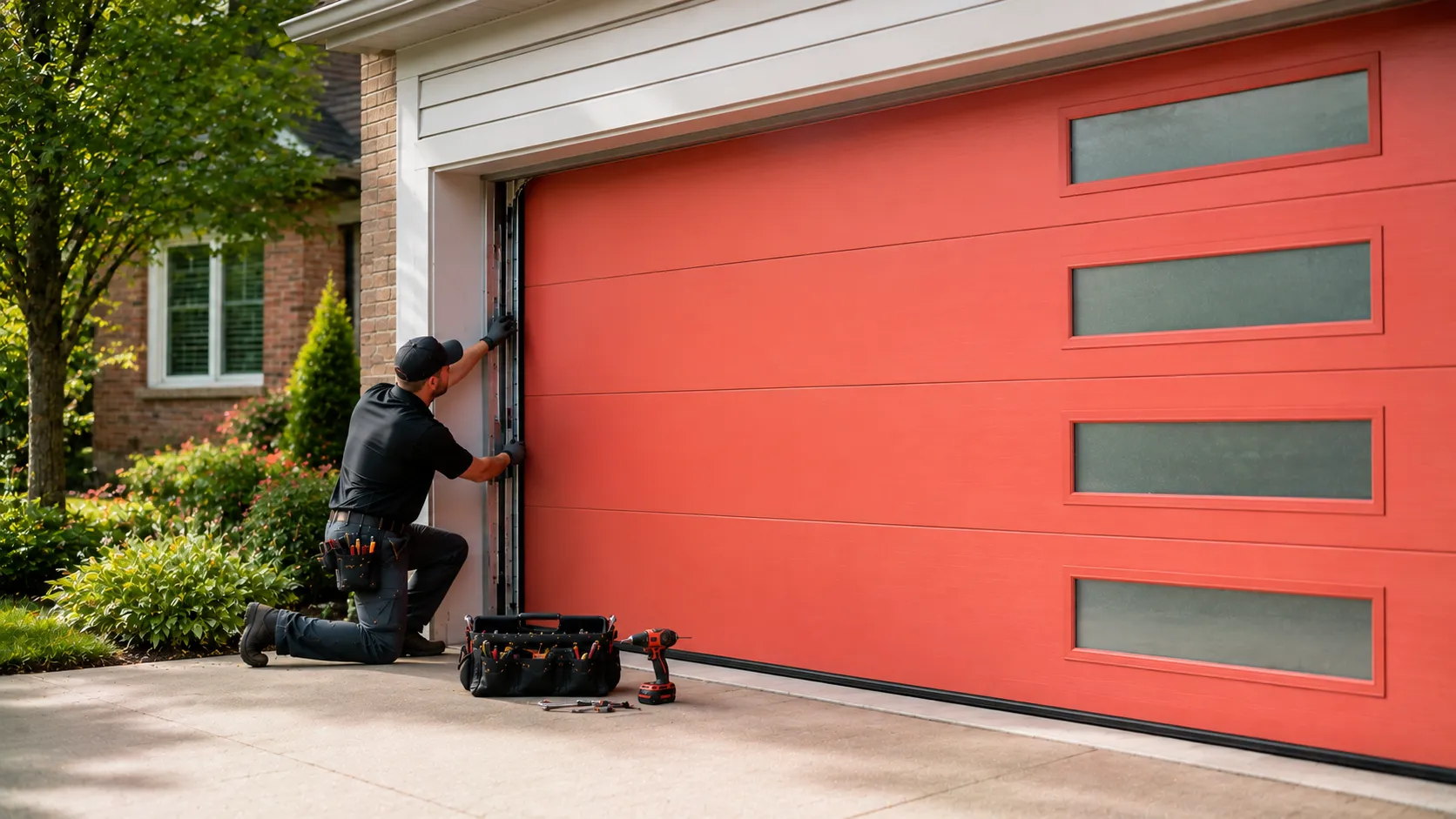 Garage door guides for Texas City homeowners